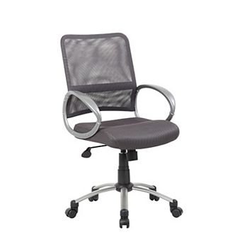 Rolling Task Chair, Pewter, Adjustable