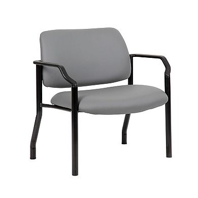 Wide Guest Chair, Antimicrobial Vinyl, 500 lbs