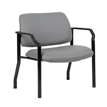 Wide Guest Chair, Antimicrobial Vinyl, 500 lbs