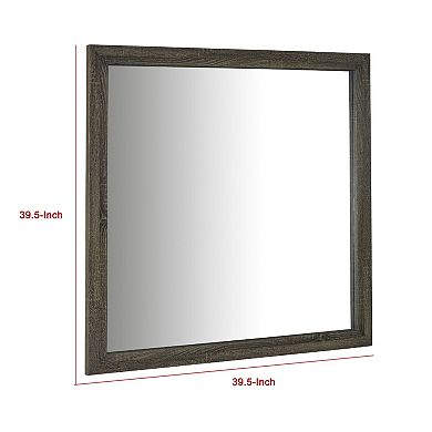 Reay Rectangular Dresser Mirror, Flat Glass Design