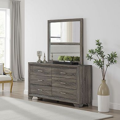 Reay Rectangular Dresser Mirror, Flat Glass Design