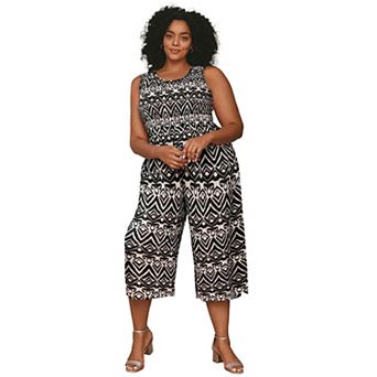 Avenue Women's Plus Size Annabelle Sleeveless Jumpsuit