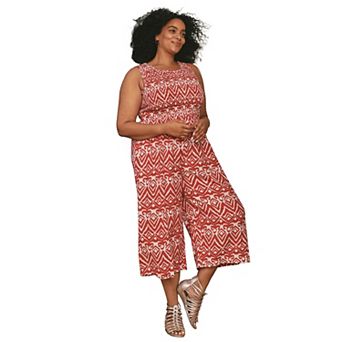 Avenue Women's Plus Size Annabelle Sleeveless Jumpsuit