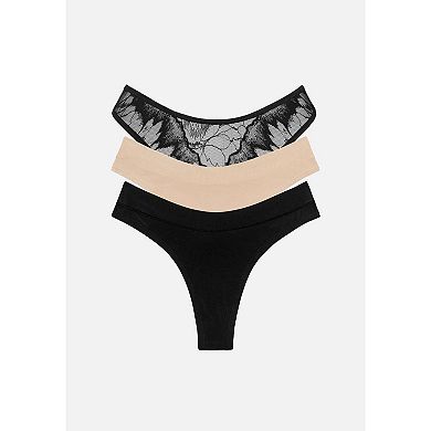 CUUP The Thong- Floral Lace