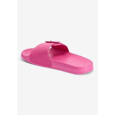 Comfortview Women's The Eva Slip On Slide Sandal