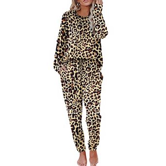 Ekouaer Valentine' Pajamas Set Women's Fall Pjs Soft 2 pc Long Sleeve Loungewear Lounge Set