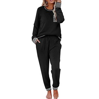 Ekouaer Valentine' Pajamas Set Women's Fall Pjs Soft 2 pc Long Sleeve Loungewear Lounge Set