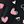Black Pink Hearts