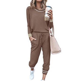 Ekouaer Valentine' Pajamas Set Women's Fall Pjs Soft 2 pc Long Sleeve Loungewear Lounge Set