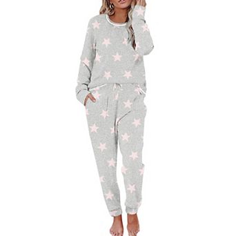 Ekouaer Valentine' Pajamas Set Women's Fall Pjs Soft 2 pc Long Sleeve Loungewear Lounge Set