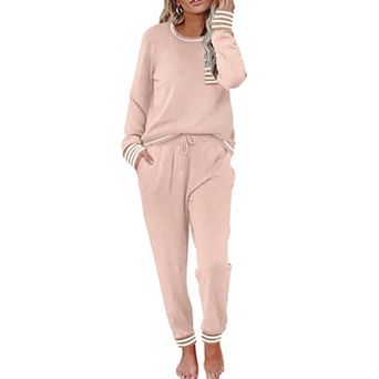 Ekouaer Valentine' Pajamas Set Women's Fall Pjs Soft 2 pc Long Sleeve Loungewear Lounge Set