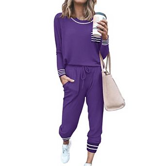 Ekouaer Valentine' Pajamas Set Women's Fall Pjs Soft 2 pc Long Sleeve Loungewear Lounge Set