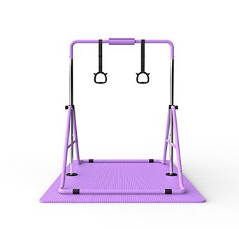 Merax Gymnastics Bar for Kids, Gymnastics Horizontal Bar with Adjustable Height Foldable Training