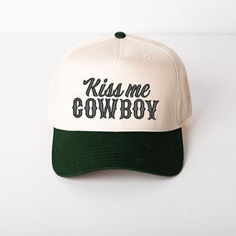 Kiss Me Cowboy - Women's Canvas Trucker Hat