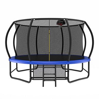 Merax 14FT Trampoline with Enclosure - Recreational Trampolines with Ladder and AntiRust Coating