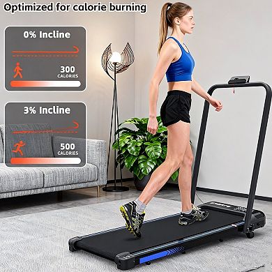 Merax Under Desk Treadmill with Incline,Foldable Treadmills for Home