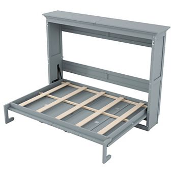 Merax Folding Murphy Bed with Cabinet