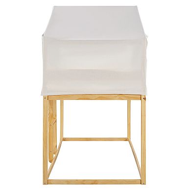 Merax Twin Over Twin Wood Bunk Bed with Tent