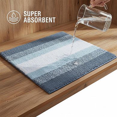 Bathroom Rug Mat Extra Soft Absorbent Microfiber Non-slip Plush Shaggy Machine Wash Dry Carpet