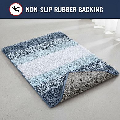Bathroom Rug Mat Extra Soft Absorbent Microfiber Non-slip Plush Shaggy Machine Wash Dry Carpet