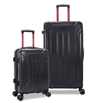 Optimus 2 pc Hardside Expandable Spinner Trunk Luggage Set