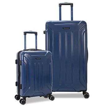 Optimus 2 pc Hardside Expandable Spinner Trunk Luggage Set
