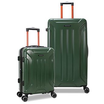 Optimus 2 pc Hardside Expandable Spinner Trunk Luggage Set