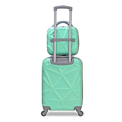 Gem 2-Piece Carry-On Spinner Weekender Bag