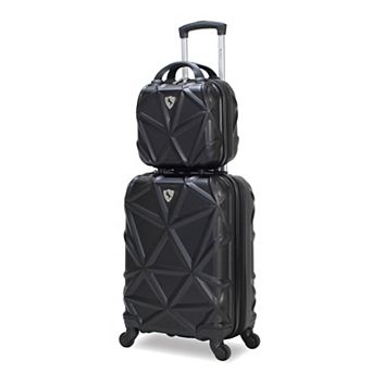 Gem 2 pc Carry-On Spinner Weekender Bag