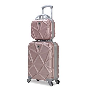 Gem 2 pc Carry-On Spinner Weekender Bag