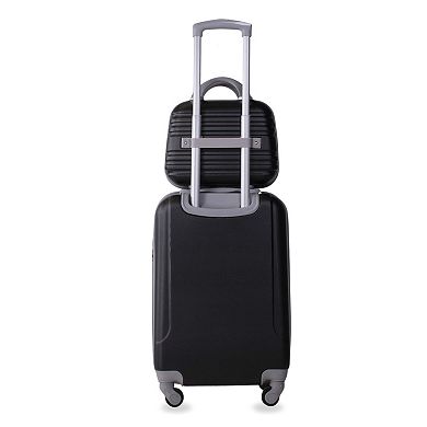 Varsity 2-Piece Carry-On Spinner Weekender Bag