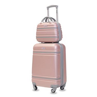 Varsity 2 pc Carry-On Spinner Weekender Bag