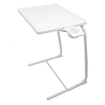TV Tray Table Portable Foldable & Adjustable - Laptop, Eating, Drawing Table Stand w/ Cup Holder