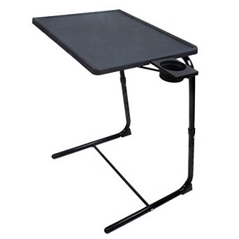 TV Tray Table Portable Foldable & Adjustable - Laptop, Eating, Drawing Table Stand w/ Cup Holder