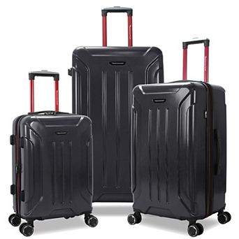 Optimus 3 pc Hardside Expandable Spinner Trunk Luggage Set