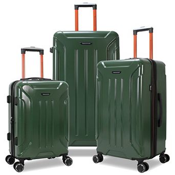 Optimus 3 pc Hardside Expandable Spinner Trunk Luggage Set