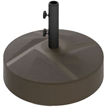 Fillable Patio Umbrella Base for 1.4"1.9" Pole, 22" Round Outdoor Stand