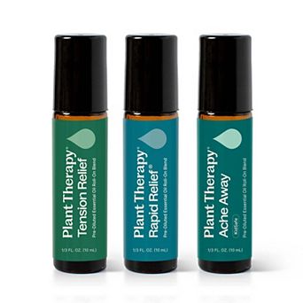 Plant Therapy Pain Support Essential Oil Blend Roll On 3 Set