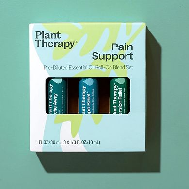 Plant Therapy Pain Support Essential Oil Blend Roll On 3 Set