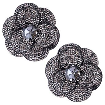 2 pc Women's Rose Flower Shoe Clips Detachable Wedding Shoe Embellishment for Flats