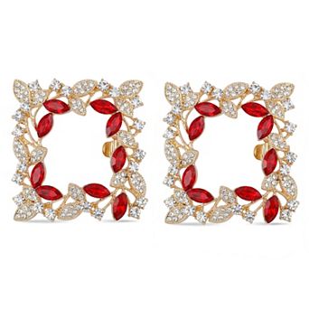 2 pc Women's Square Rhinestones Shoe Clips Pearls Removable Buckles Shoe Decorations for Gifts