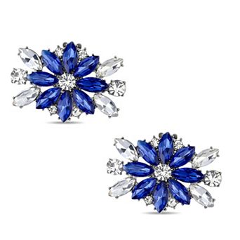 2 pc Women's Rhinestone Flower Shoe Clips Fashion Crystal Shoes Buckles Decoration for Party