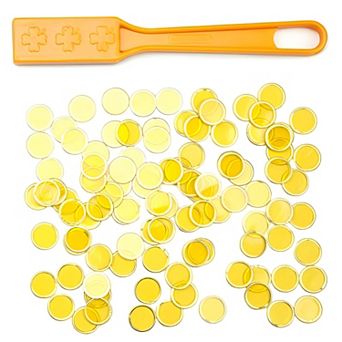 Magnetic Bingo Wand Set with 100 Chips for Family Games and Classroom Fun