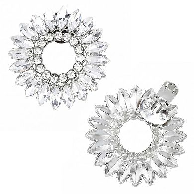 2 PCS Women's Rhinestone Shoe Clips Detachable Crystal Shoe Buckle Clips for Party