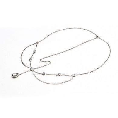 Headpiece Bohemia Rhinestone Head Chain Silver Tone 1 Pc