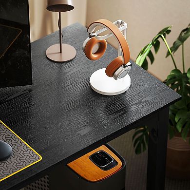 Industrial-Style Desk 70.9" with Large Surface for Office, Dining, or Small Meetings