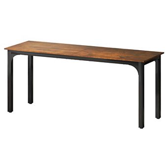 Industrial-Style Desk 70.9" with Large Surface for Office, Dining, or Small Meetings