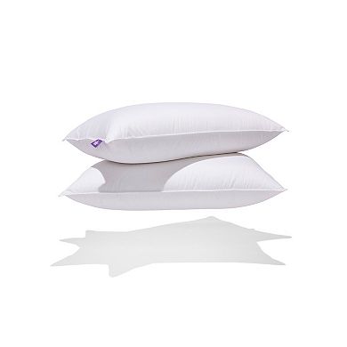2 Pack Hutterite Goose Down Pillows - Firm Support