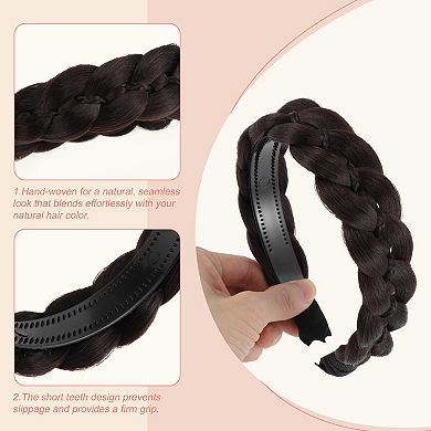 Synthetic Braided Hairpiece, Wide Hair Band