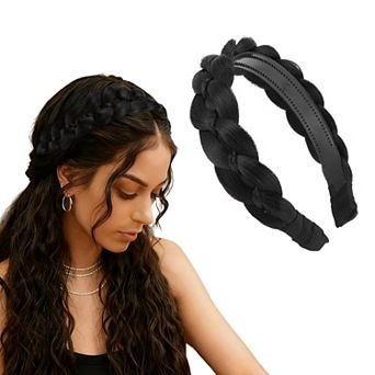 Synthetic Braided Hairpiece, Wide Hair Band